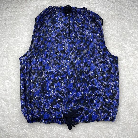 Fabletics Demi Lovato Darmara Vest Blue/Black - Picture 2 of 12